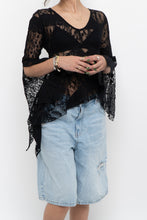 Load image into Gallery viewer, Vintage x Black Mesh Patterned Long Sleeve (S)