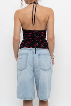 Load image into Gallery viewer, Vintage x Black Floral Frilly Tank (S)