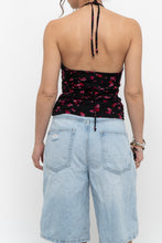 Load image into Gallery viewer, Vintage x Black Floral Frilly Tank (S)