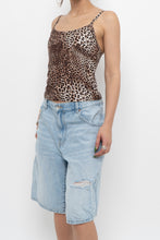 Load image into Gallery viewer, Vintage x Leopard Print Swim Cropped Tank (S, M)