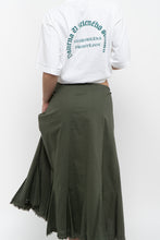 Load image into Gallery viewer, Vintage x EDDIE BAUER Olive Green Cotton Maxi Skirt (XL)