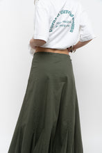 Load image into Gallery viewer, Vintage x EDDIE BAUER Olive Green Cotton Maxi Skirt (XL)