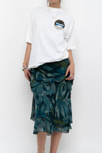 Load image into Gallery viewer, Vintage x BELLISSIMA Dark Teal Floral Midi Skirt (M)