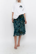 Load image into Gallery viewer, Vintage x BELLISSIMA Dark Teal Floral Midi Skirt (M)