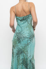 Load image into Gallery viewer, Vintage x BELESSA x Teal Patterned Beaded Silk Dress (M)
