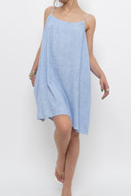 Load image into Gallery viewer, H&amp;M x Blue Striped Linen-blend Dress (S, M)