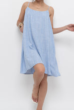Load image into Gallery viewer, H&amp;M x Blue Striped Linen-blend Dress (S, M)