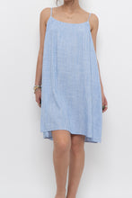 Load image into Gallery viewer, H&amp;M x Blue Striped Linen-blend Dress (S, M)
