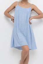 Load image into Gallery viewer, H&amp;M x Blue Striped Linen-blend Dress (S, M)