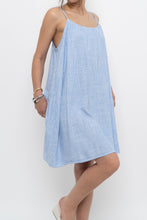 Load image into Gallery viewer, H&amp;M x Blue Striped Linen-blend Dress (S, M)