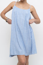 Load image into Gallery viewer, H&amp;M x Blue Striped Linen-blend Dress (S, M)