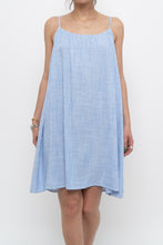 Load image into Gallery viewer, H&amp;M x Blue Striped Linen-blend Dress (S, M)