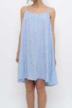 Load image into Gallery viewer, H&amp;M x Blue Striped Linen-blend Dress (S, M)