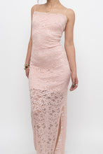 Load image into Gallery viewer, Vintage x Made in Canada x Baby Pink Lace Fitted Dress (S)