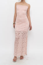 Load image into Gallery viewer, Vintage x Made in Canada x Baby Pink Lace Fitted Dress (S)