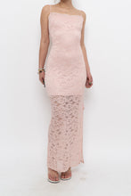 Load image into Gallery viewer, Vintage x Made in Canada x Baby Pink Lace Fitted Dress (S)