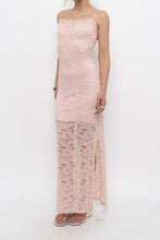 Load image into Gallery viewer, Vintage x Made in Canada x Baby Pink Lace Fitted Dress (S)