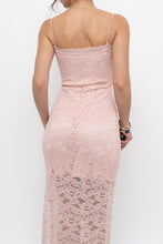 Load image into Gallery viewer, Vintage x Made in Canada x Baby Pink Lace Fitted Dress (S)