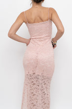 Load image into Gallery viewer, Vintage x Made in Canada x Baby Pink Lace Fitted Dress (S)