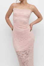 Load image into Gallery viewer, Vintage x Made in Canada x Baby Pink Lace Fitted Dress (S)