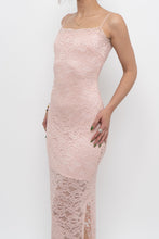 Load image into Gallery viewer, Vintage x Made in Canada x Baby Pink Lace Fitted Dress (S)
