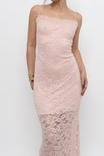 Load image into Gallery viewer, Vintage x Made in Canada x Baby Pink Lace Fitted Dress (S)