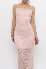 Load image into Gallery viewer, Vintage x Made in Canada x Baby Pink Lace Fitted Dress (S)