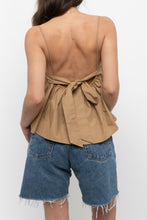 Load image into Gallery viewer, EN SAISON x Gold Cotton Cropped Tank (XS, S)