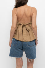 Load image into Gallery viewer, EN SAISON x Gold Cotton Cropped Tank (XS, S)