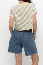 Load image into Gallery viewer, GAP x Yellow Striped Cropped Baby Tee (XS-M)