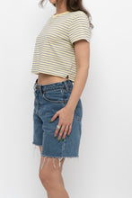Load image into Gallery viewer, GAP x Yellow Striped Cropped Baby Tee (XS-M)