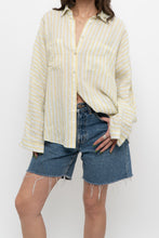 Load image into Gallery viewer, MASSIMO DUTI x Yellow Striped Cotton Buttonup (XS-M)