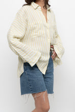 Load image into Gallery viewer, MASSIMO DUTI x Yellow Striped Cotton Buttonup (XS-M)