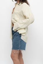 Load image into Gallery viewer, MASSIMO DUTI x Yellow Striped Cotton Buttonup (XS-M)