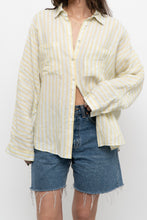 Load image into Gallery viewer, MASSIMO DUTI x Yellow Striped Cotton Buttonup (XS-M)