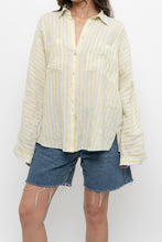 Load image into Gallery viewer, MASSIMO DUTI x Yellow Striped Cotton Buttonup (XS-M)