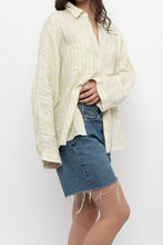 Load image into Gallery viewer, MASSIMO DUTI x Yellow Striped Cotton Buttonup (XS-M)