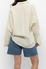 Load image into Gallery viewer, MASSIMO DUTI x Yellow Striped Cotton Buttonup (XS-M)