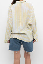 Load image into Gallery viewer, MASSIMO DUTI x Yellow Striped Cotton Buttonup (XS-M)