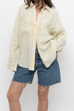 Load image into Gallery viewer, MASSIMO DUTI x Yellow Striped Cotton Buttonup (XS-M)