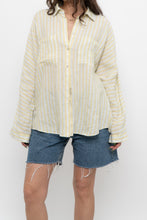 Load image into Gallery viewer, MASSIMO DUTI x Yellow Striped Cotton Buttonup (XS-M)