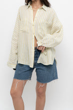 Load image into Gallery viewer, MASSIMO DUTI x Yellow Striped Cotton Buttonup (XS-M)