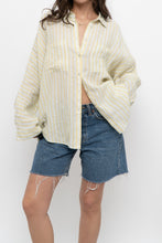 Load image into Gallery viewer, MASSIMO DUTI x Yellow Striped Cotton Buttonup (XS-M)