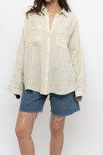 Load image into Gallery viewer, MASSIMO DUTI x Yellow Striped Cotton Buttonup (XS-M)