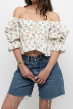 Load image into Gallery viewer, Modern x Cropped Off-Shoulder Floral Top (XS-M)