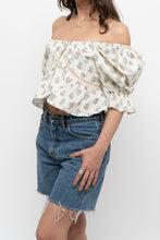 Load image into Gallery viewer, Modern x Cropped Off-Shoulder Floral Top (XS-M)