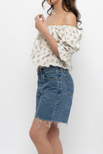 Load image into Gallery viewer, Modern x Cropped Off-Shoulder Floral Top (XS-M)