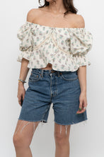 Load image into Gallery viewer, Modern x Cropped Off-Shoulder Floral Top (XS-M)