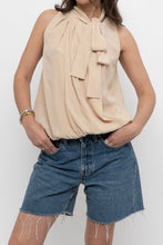 Load image into Gallery viewer, Vintage x MAX MARA Nude Silk Blouse (S, M)