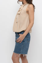 Load image into Gallery viewer, Vintage x MAX MARA Nude Silk Blouse (S, M)